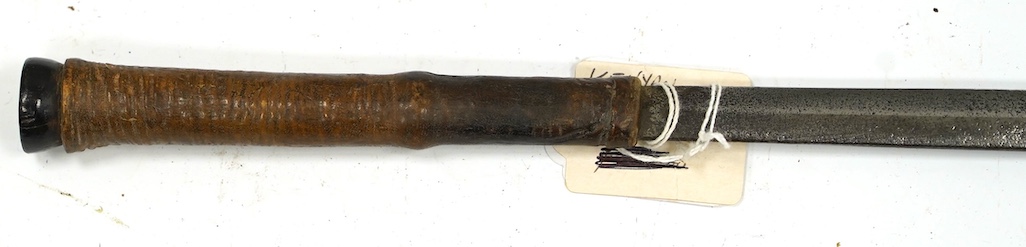 A Kenyan Maasai short sword, Seme, late 19th century, blade 58.5cm